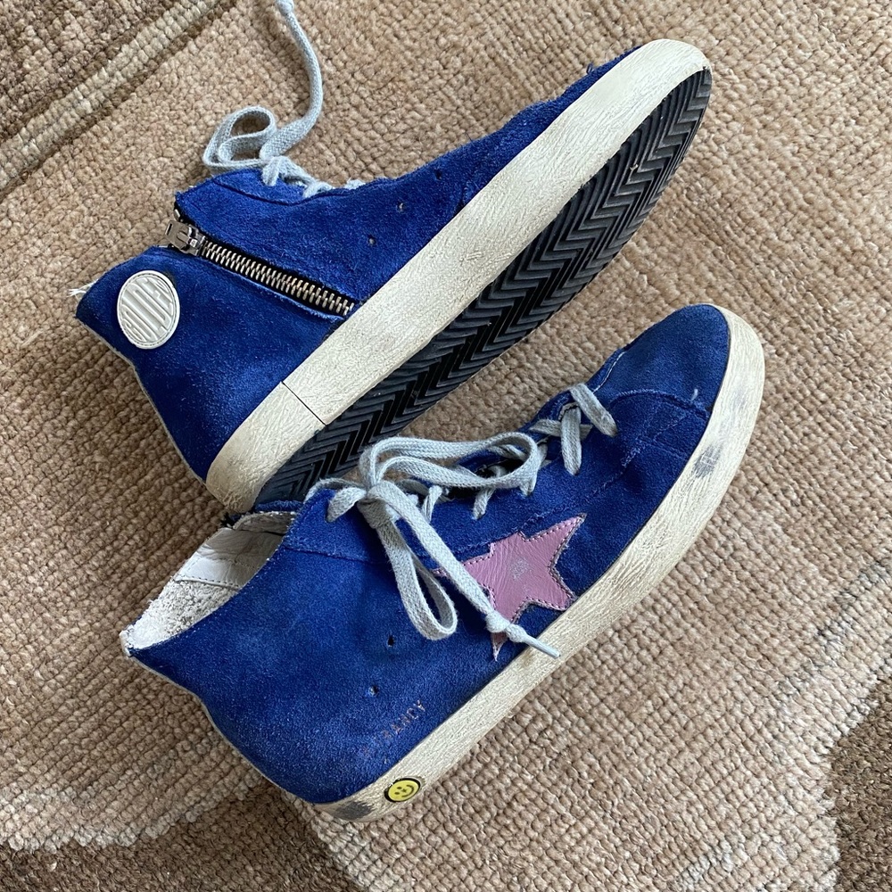 Golden Goose Francy Blue Hightop Sneakers